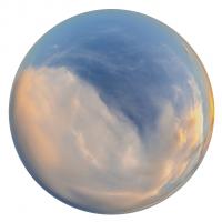 12K sunset skydome HDRi panorama
